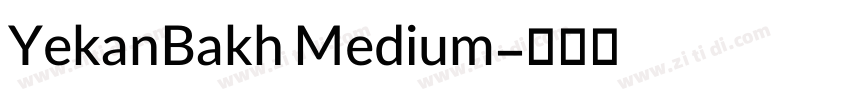 YekanBakh Medium字体转换